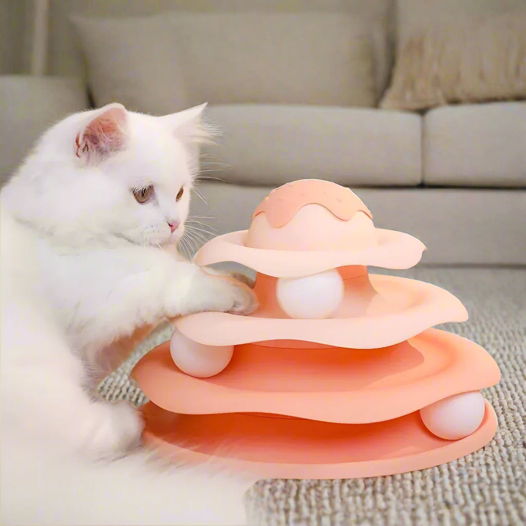 Ice Cream Cone Cat Play Tower