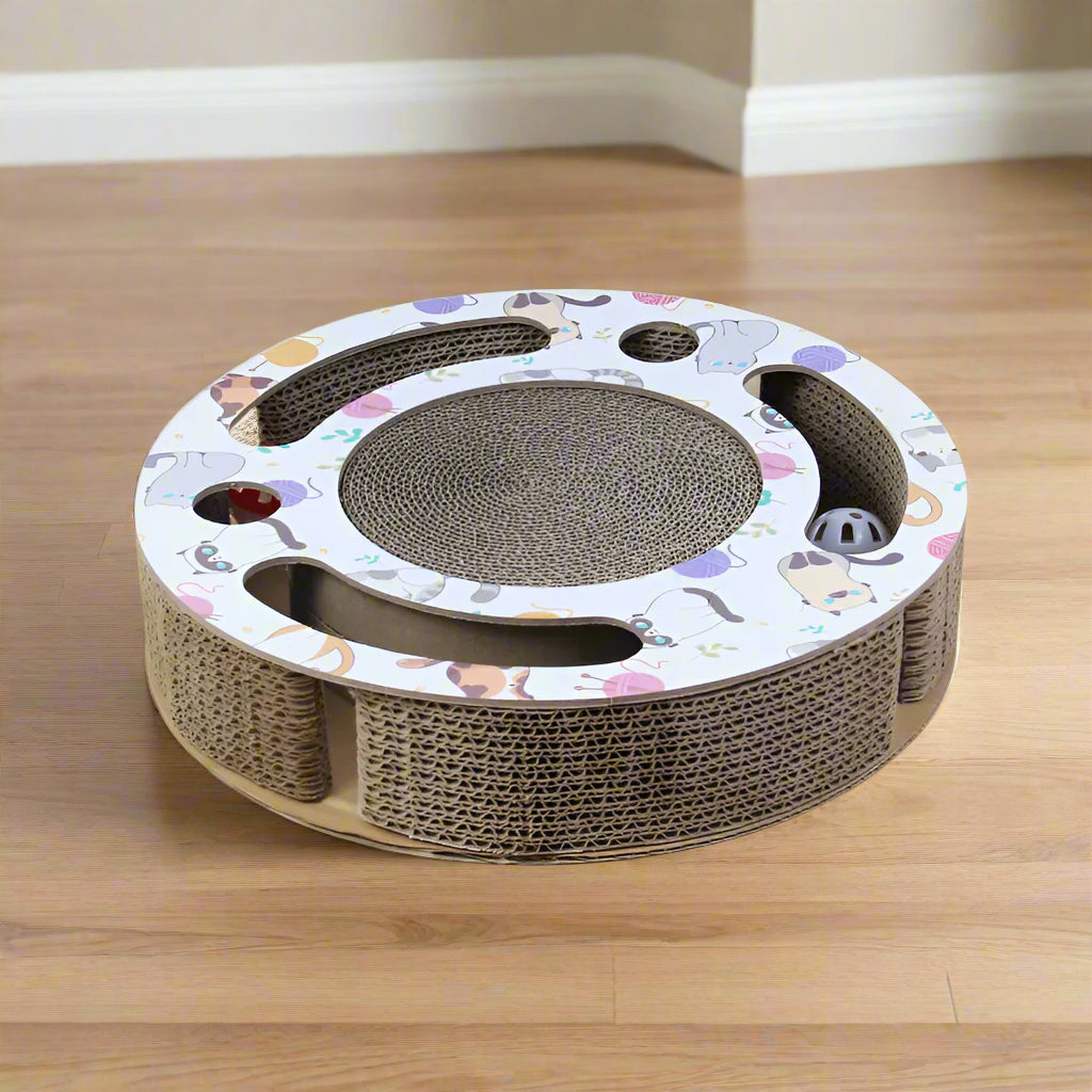 Rolling Ball Round Play Scratcher