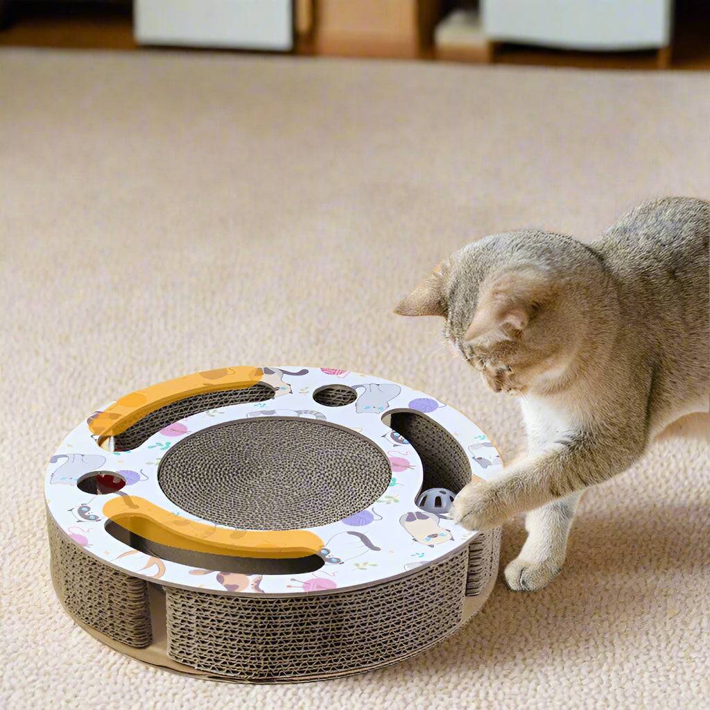 Rolling Ball Round Play Scratcher