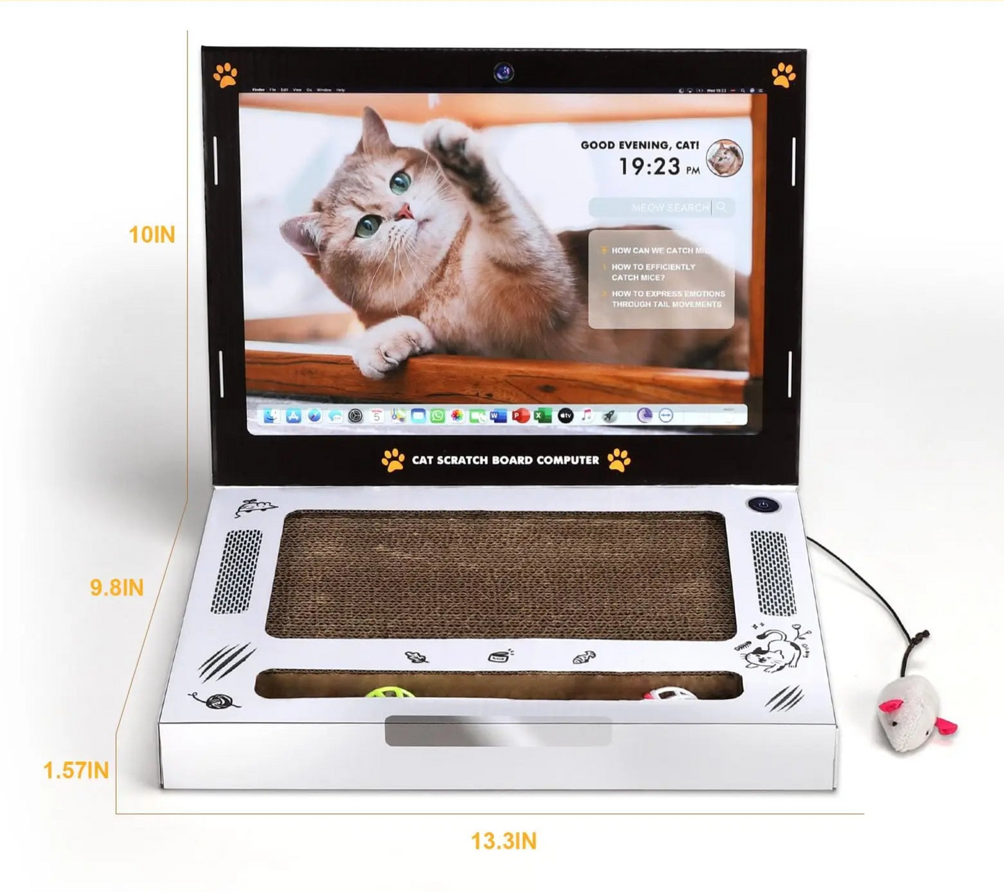 Purrfect Laptop Scratcher