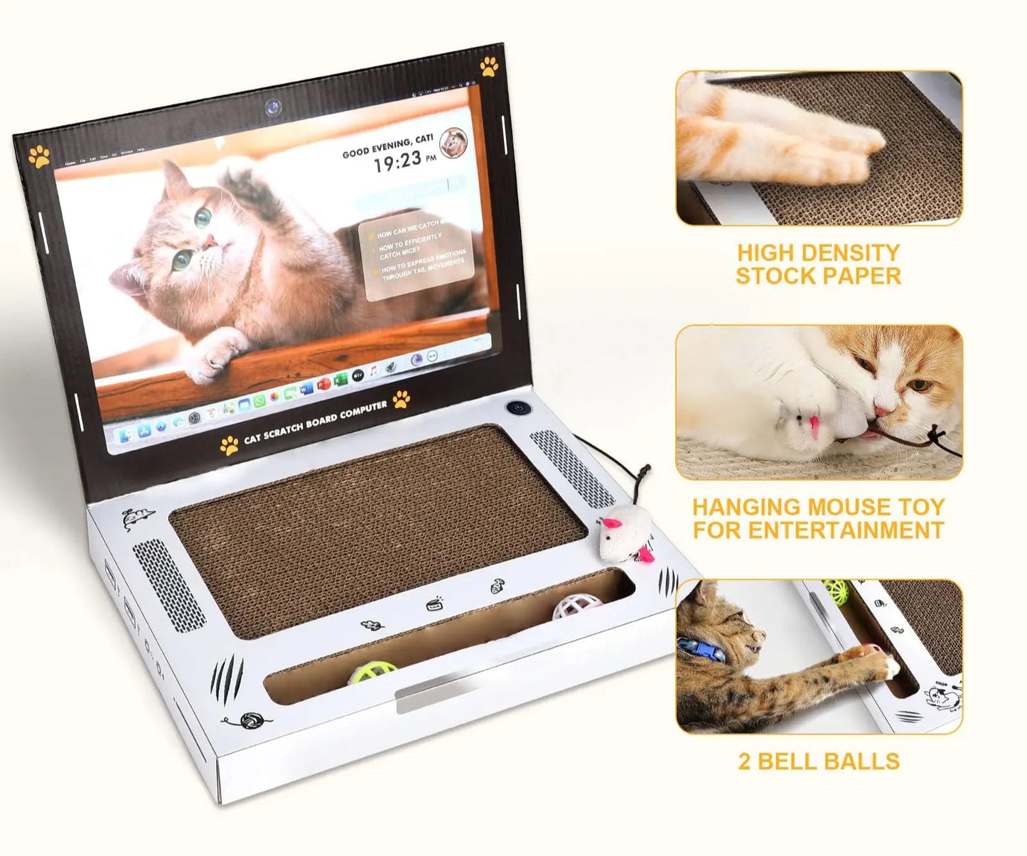 Purrfect Laptop Scratcher