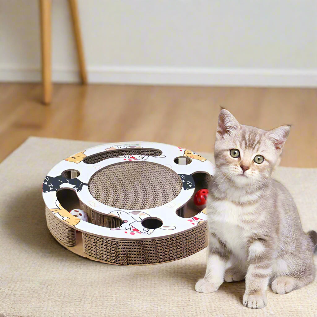 Rolling Ball Round Play Scratcher
