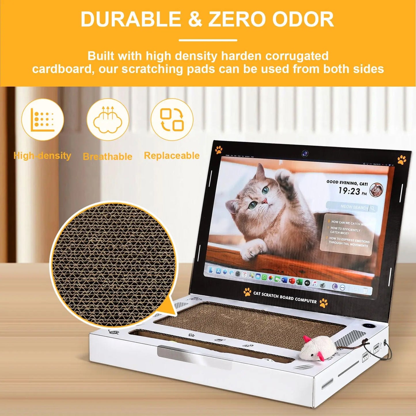 Purrfect Laptop Scratcher