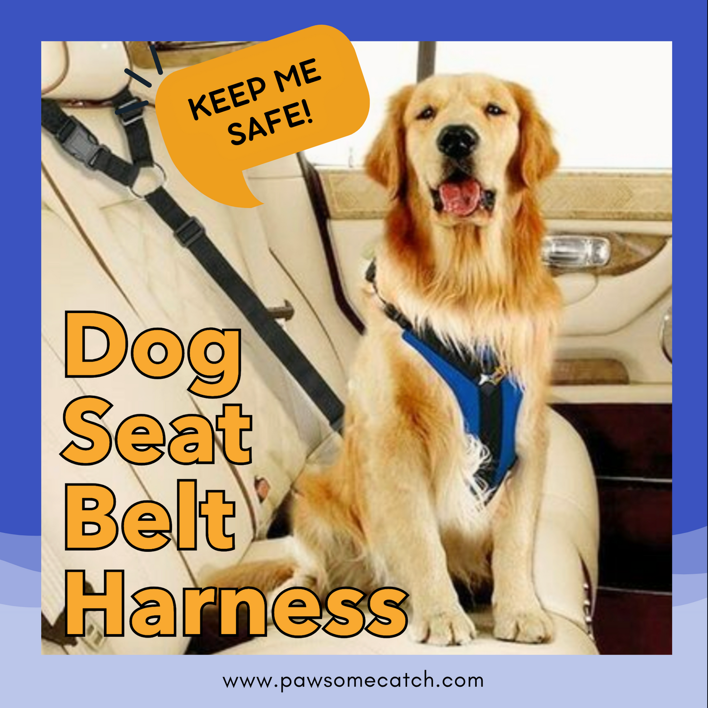 Dog Seat Belt Harness