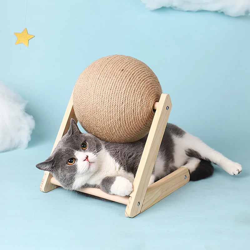 Cat Scratcher Rolling Ball Stand