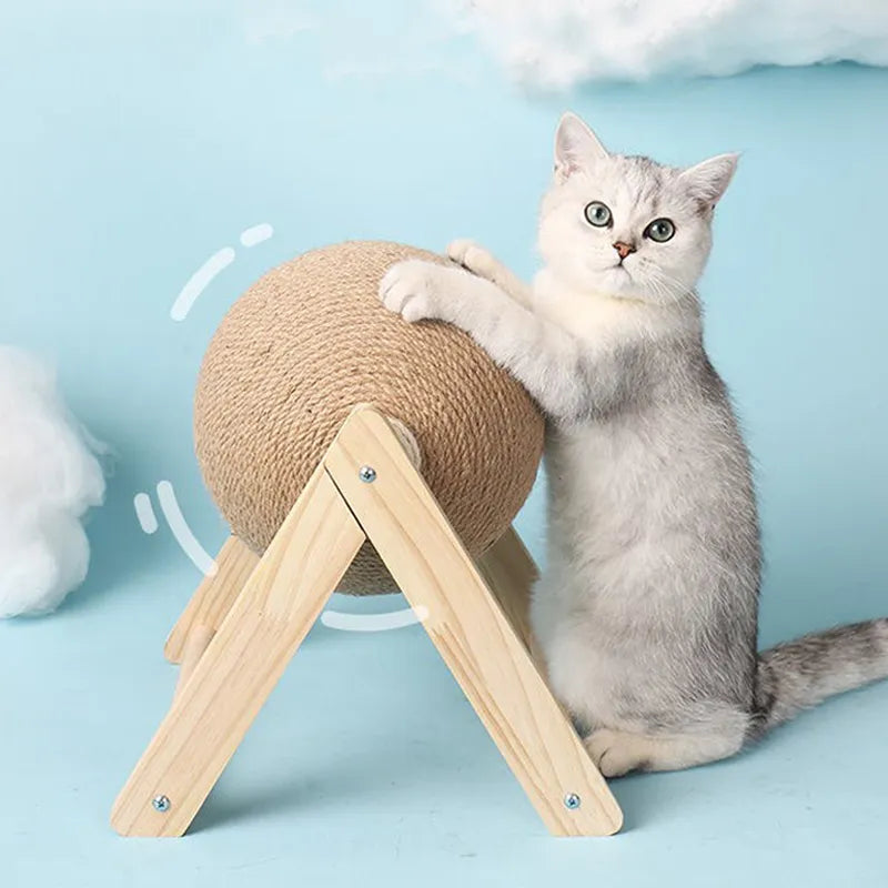 Cat Scratcher Rolling Ball Stand