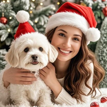 Matching Jolly Santa Hat (for Humans)