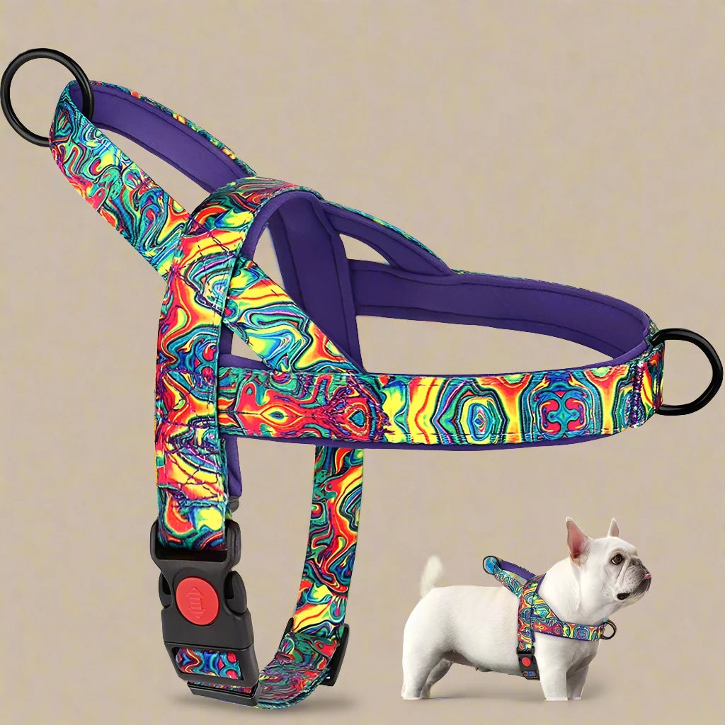 Tribal Print No-Pull Dog Harness