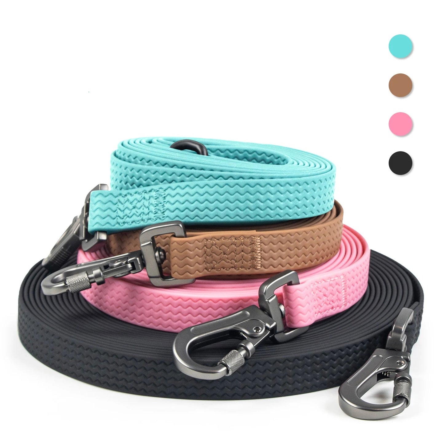 Solid Hue Textured Active Dog Leash