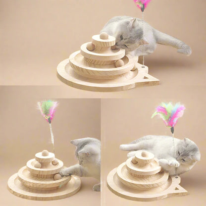 Cat Turntable Play Tower