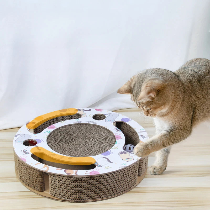 Round Cat Scratching Board