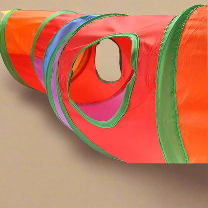 Foldable Rainbow Cat Tunnel