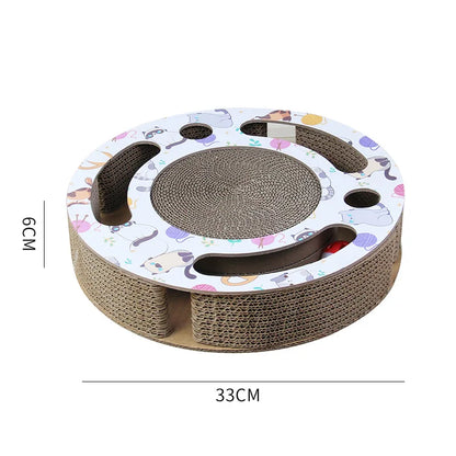 Round Cat Scratching Board