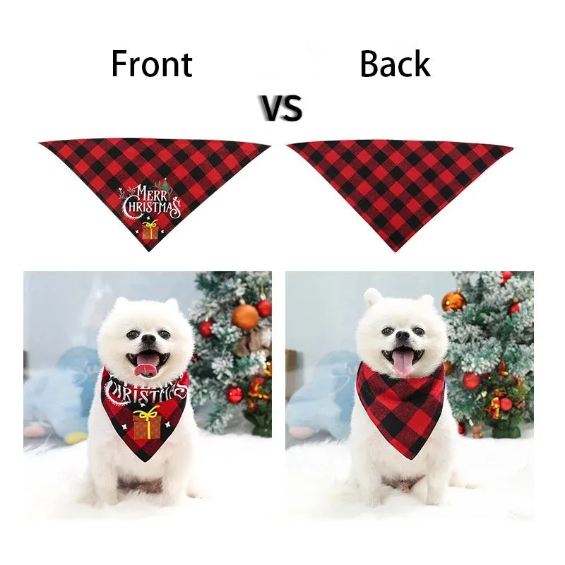 Holiday Cheer Plaid Pet Bandana