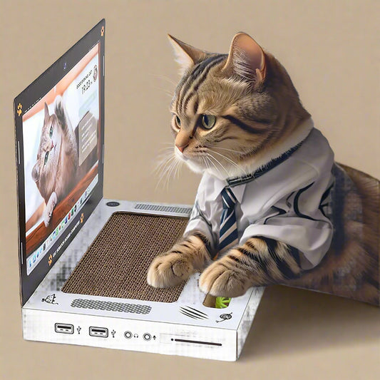 Purrfect Laptop Scratcher