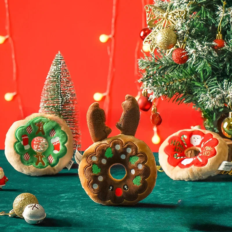 Christmas Cheer Donut Plush Toy