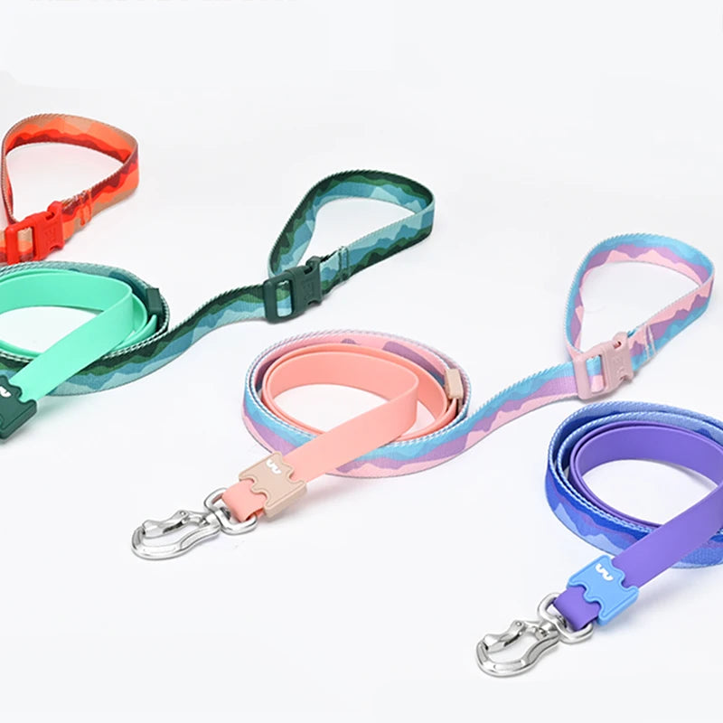 Dual-Tone Patterned Active Dog Leash