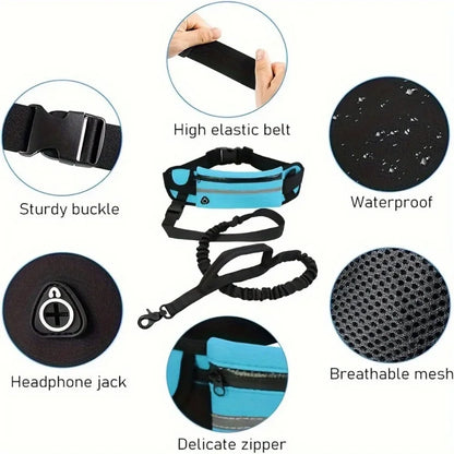 Hands-Free Dog Leash with Fanny Pack