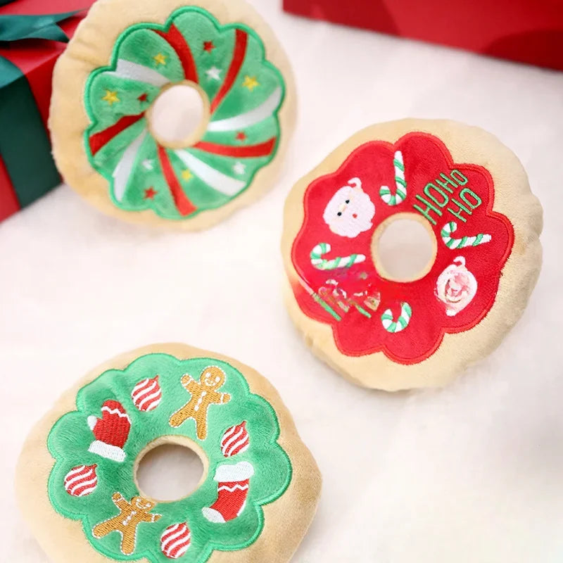 Christmas Cheer Donut Plush Toy