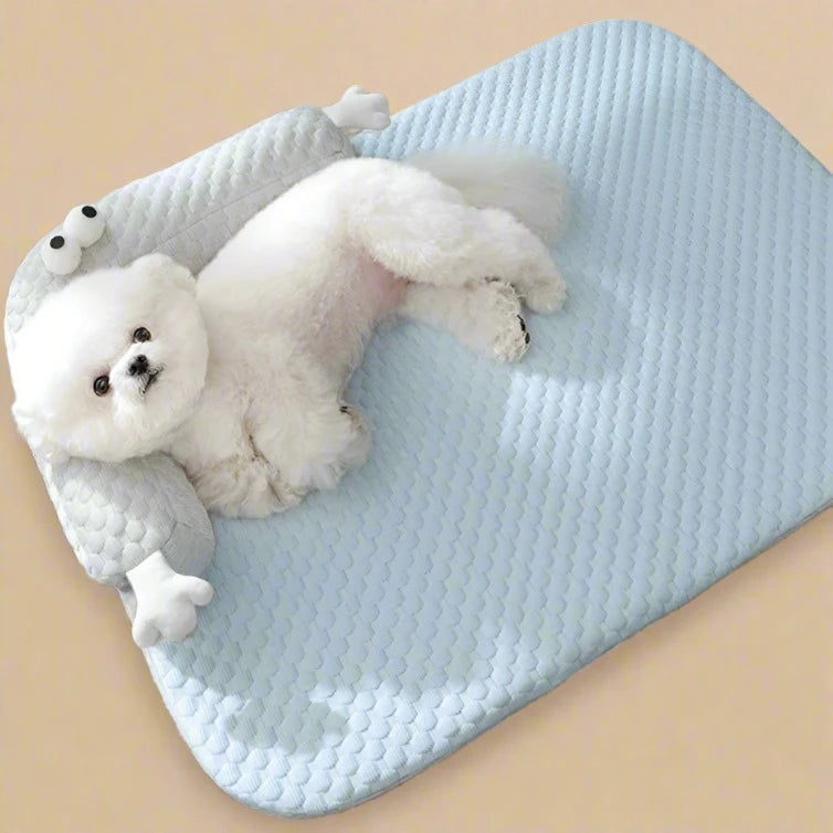 Cooling Pet Bed with Pillow