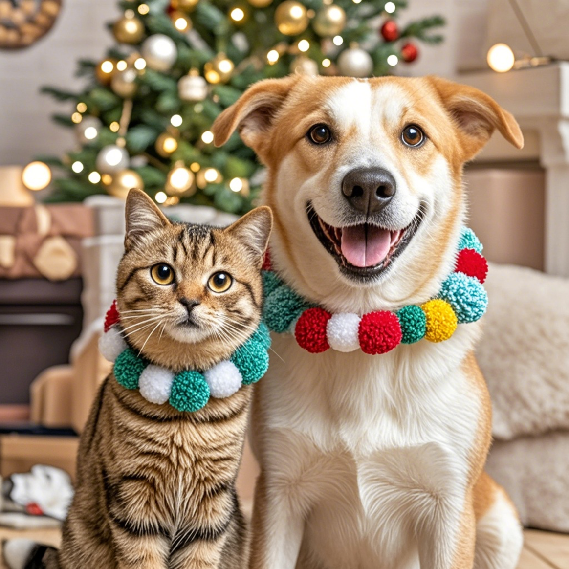 Merry Pom Ball Collar