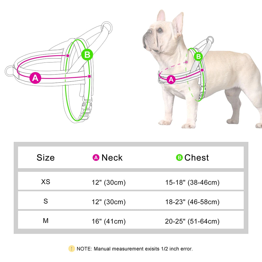 Bubblegum Stripe No-Pull Dog Harness