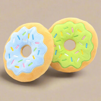 Donut Plush Dog Toy